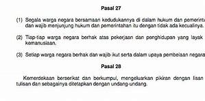 Pasal 27 Dan 28